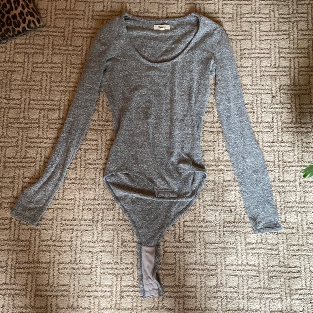 madewell gray bodysuit